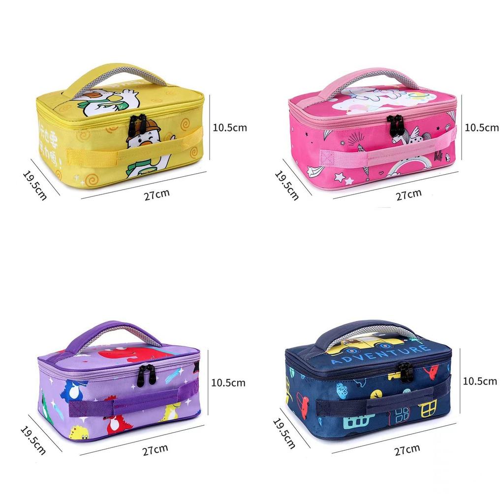Childrens Cartoon Insulated Lunch Bag With Oxford Fabric For School And Travel