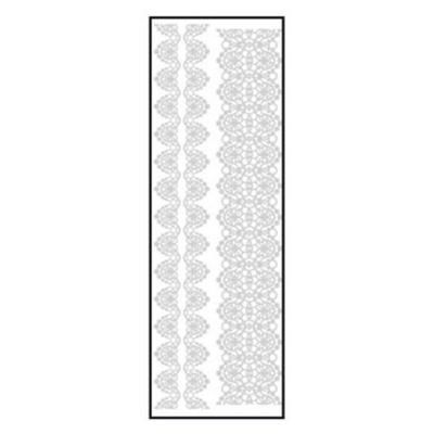 Ki-Sign - Iron-on Velvet Transfer Ribbon 1 White 10x30cm