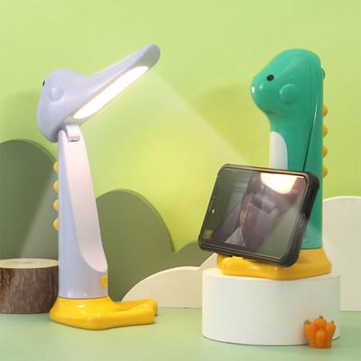 New Rechargeable Cute Dinosaur LED Night Light - Sweet Gift for Children - Adorable Bedroom Table Lamp with Sleep Timer - USB Sw