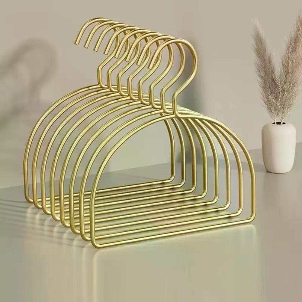 Half Round Clothes Rack Iron Tie Hooks Multi-function Pants Shelf for Adult Kids