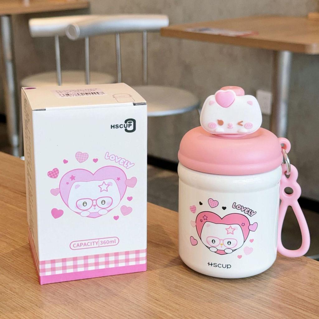 Titi Cat Cartoon Mini Thermos - Cute Portable Water Cup for Girls and Children