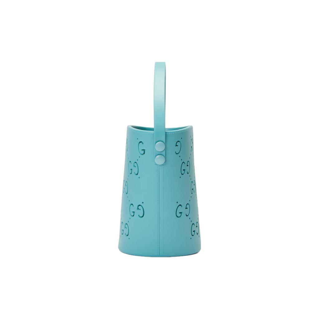 Gucci Vintage Logo Cutout Rubber Bucket Bag Kids Bags Light-Blue 723051-9AAAL-4933
