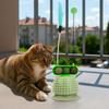 Wear Resistant Cat Teaser Stick Detachable Cat Floating Hair Toy Cat Spinning Wheel Toy  Training
