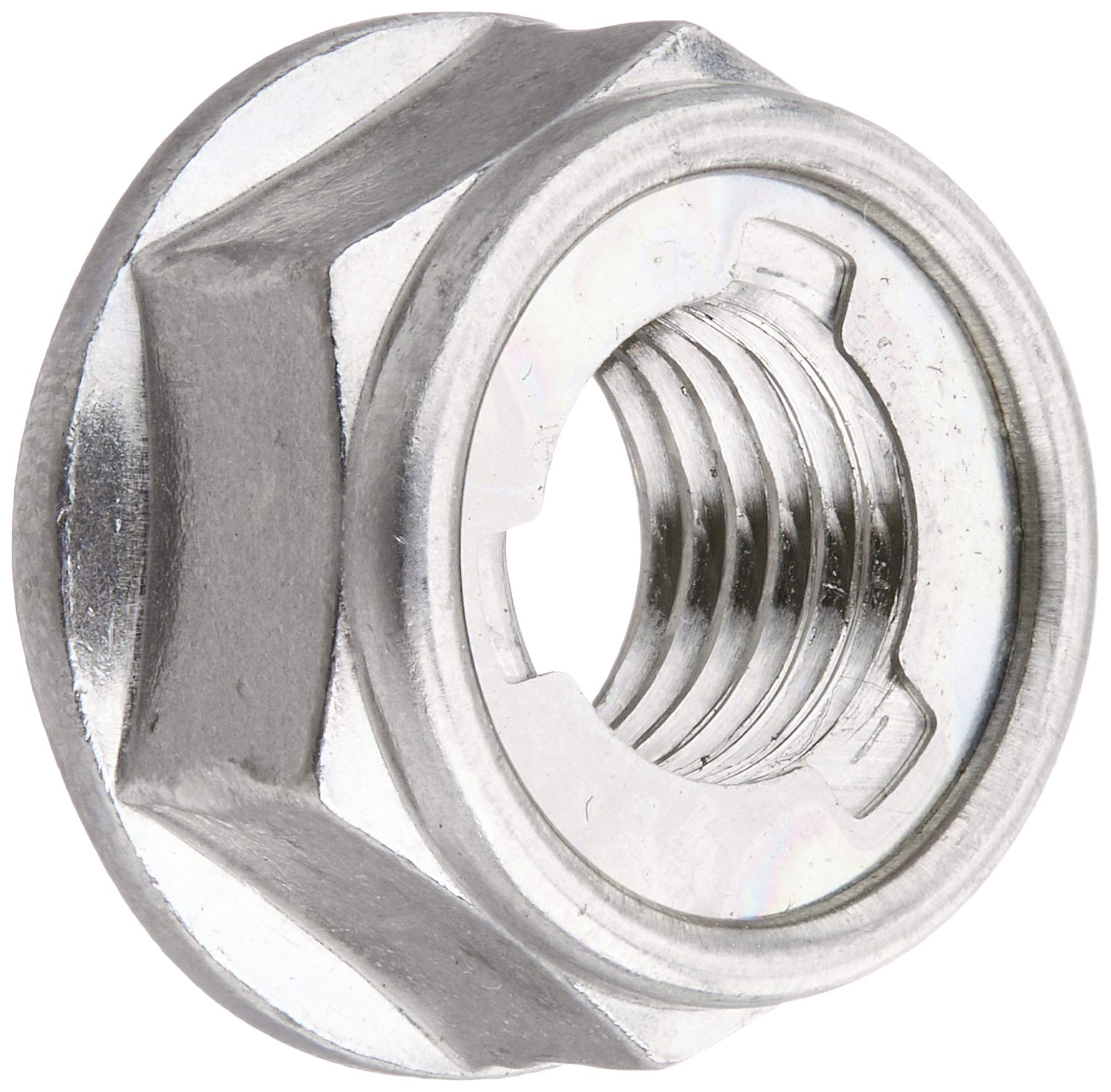 

POSH M10 820720-10 Flanged Lock Nut Stainless Steel P1.25 Pack of 1 M10 серебряный