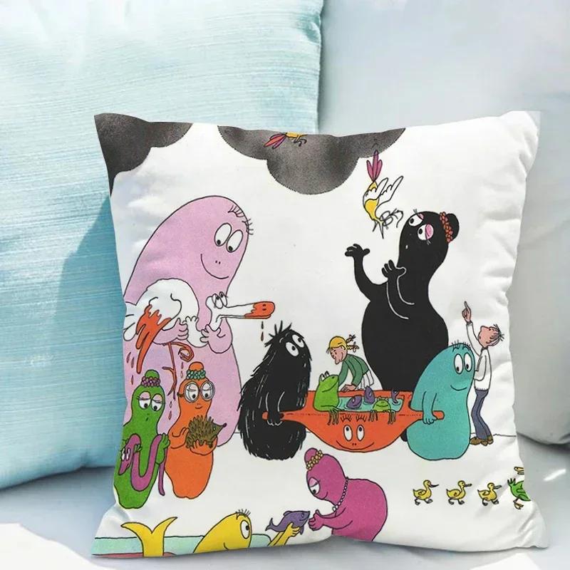 

Наволочка Les Barbapapa Подушка-чохол x Подушки Декоративні Диванні Двосторонній Друк Подушки для Вітальні 45x45cm жовтий