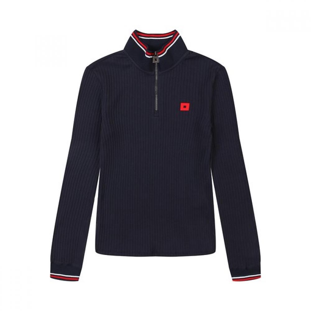 

Onoff Women S High Neck Ribbed T ShirT Of9252lb Navy 38