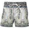 Cartoon Music Colorful Graffiti Beach Shorts Men 3d Print Swim Trunks Summer Surf Board Shorts 80s 90s Street Short Pants