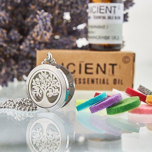 Essential Oil Diffuser Necklace, Tree Of Life 25mm