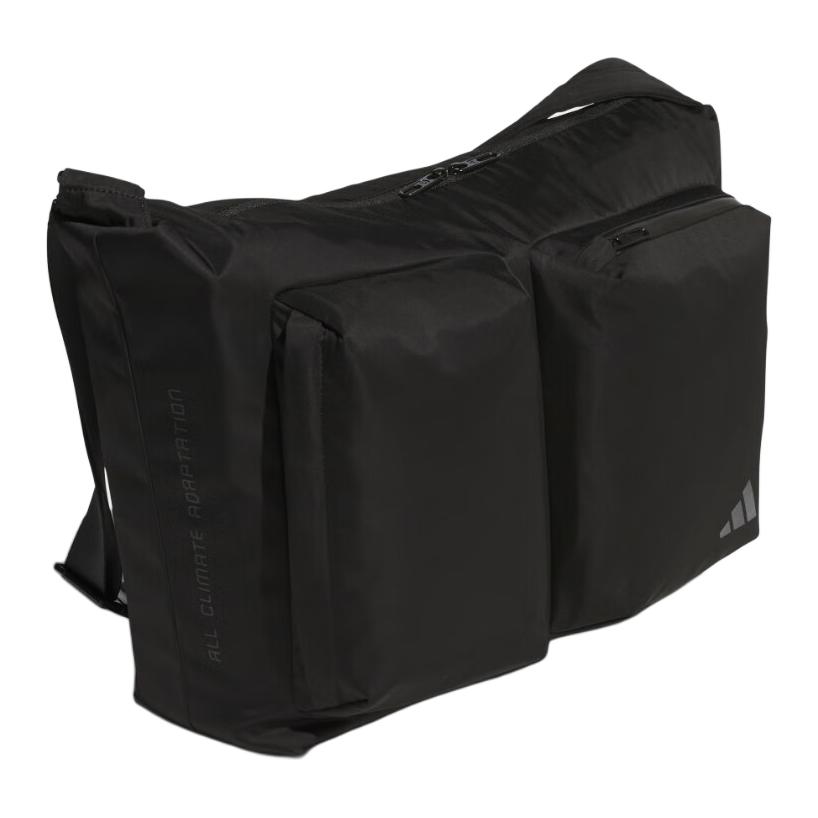 New Adidas Recycled Polyester Shoulder Bag, Crossbody Bag Unisex Black JN3786