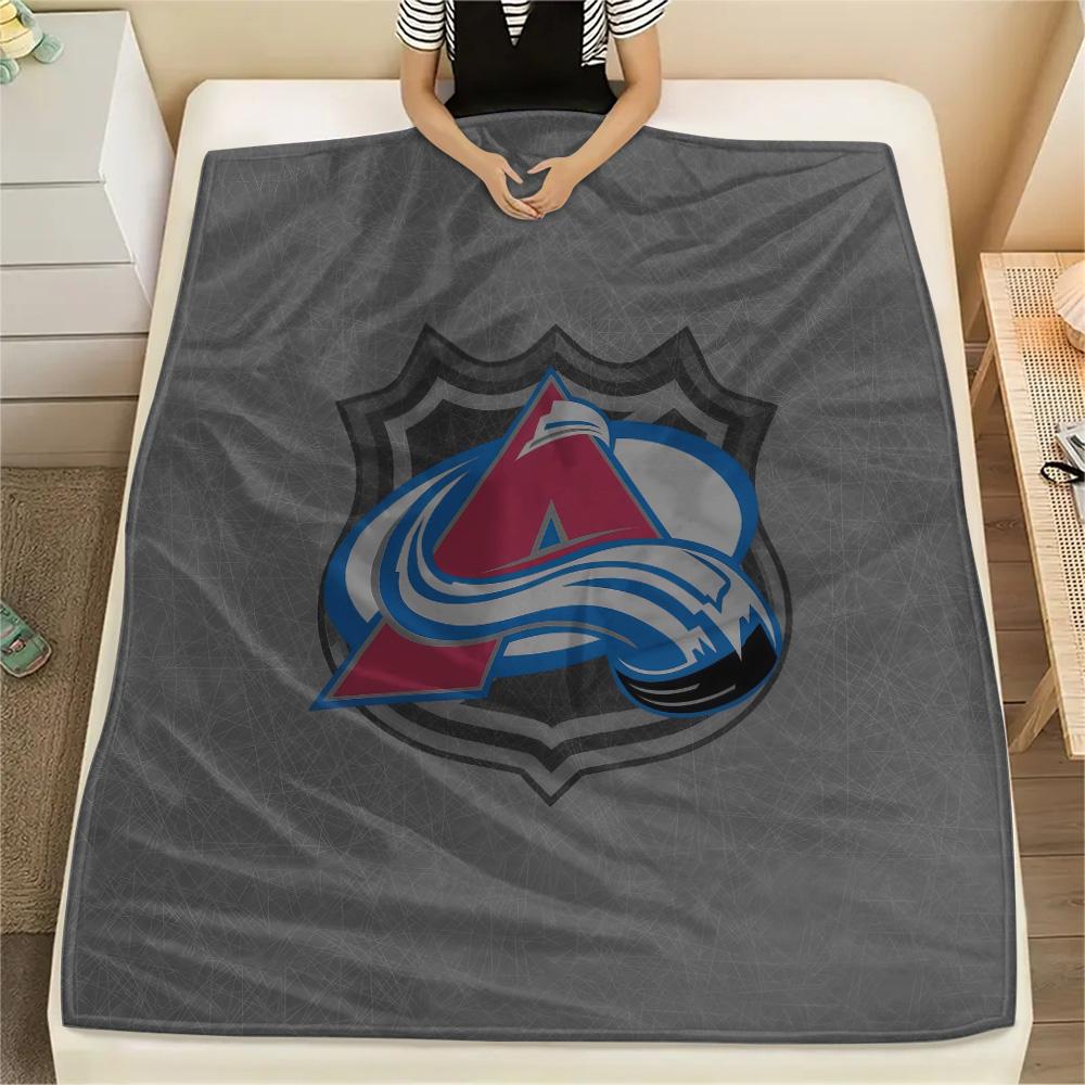Colorado Avalanche2 Flannel Blanket, High quality Comfortable for All Seasons, Home Decor, Warmth and Comfort