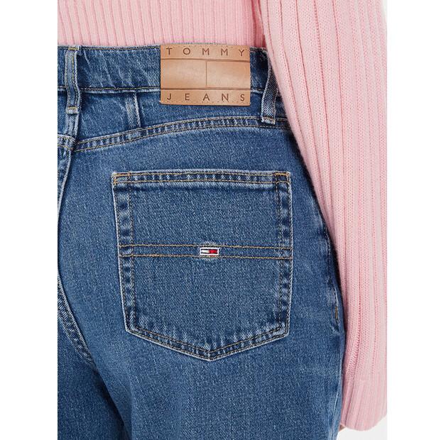 Blugi Tommy Jeans DW0DW19245 albastru Croială Mom