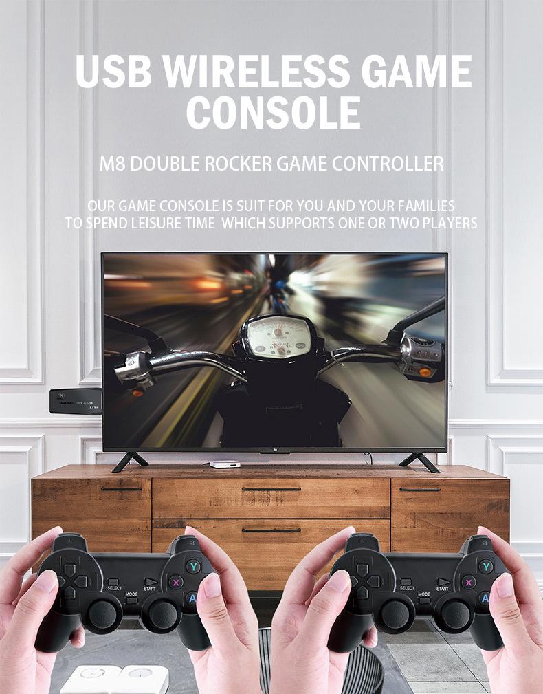Cross-Border M8 Dual Handle Retro TV Game Console