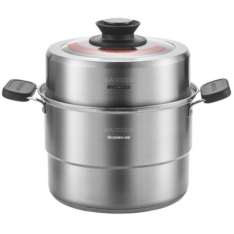 MAXCOOK 304 Stainless Steel 2-Layer Steamer