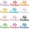 16 Inch One-Piece Spanish Happy Birthday Set Aluminum Film Balloon Spanish Lowercase Birthday Party Decorative Balloon