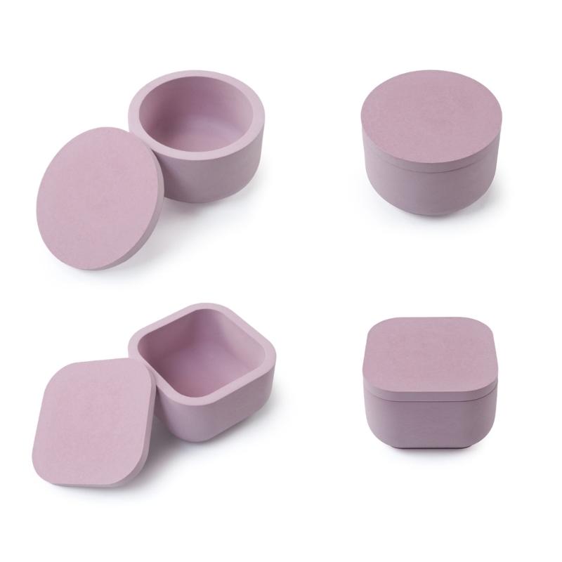 Silikonform für Zementbecher, perfekt für selbstgemachte Kerzenhalter aus Kristallharz und Wachs – innovatives Spiegeldesign