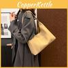 Trendy Tote Bag For Women Stylish Solid Color Medium Sized Pu Shoulder Bag