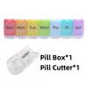 Large Pill Organizer AM PM Pill Box 7 Day 2 Week Medicine Dispensers Easy Push Button Medication Vitamins Fish Oils Supplements