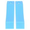 Langhantel-Belastungs- und Entlastungsplatten, Silikonkissen, Langhantel-Antirutschkeil für Gewichtheben(blau )