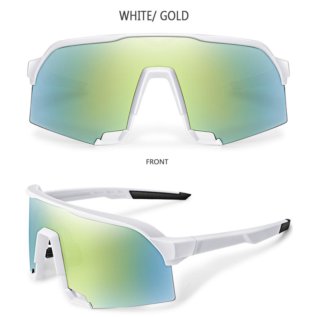 Cycling Sunglasses for Men and Women UV400 Protection 5 Colors Big Frame Running Fishing Sports Eyewear