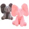 Grauer Peek-a-boo Musik-Kuscheltier-Elefant Weich Entzückend Und Perfekt Für Kleinkinder