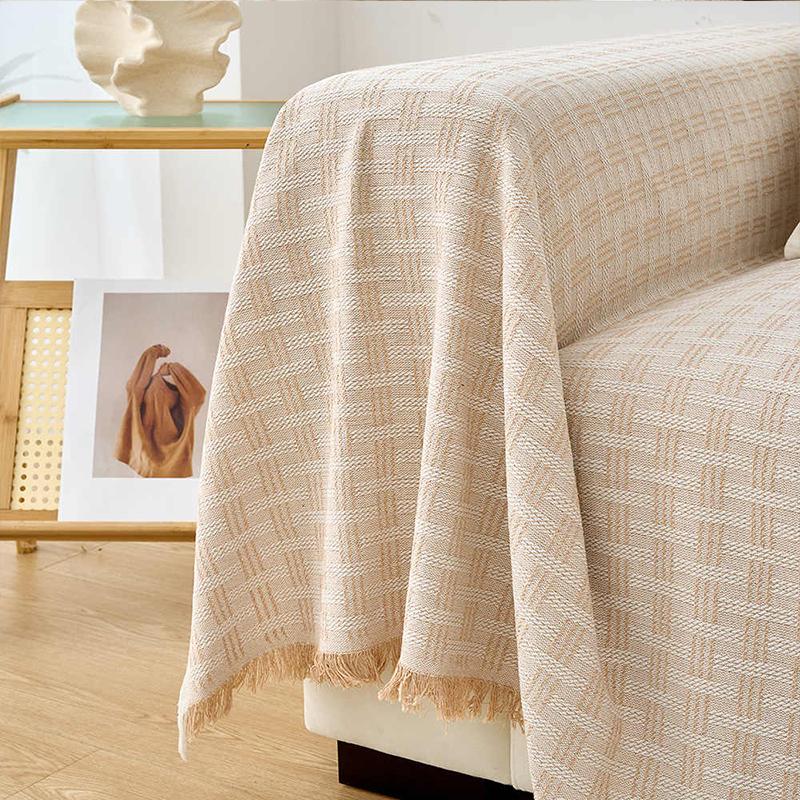 1Pc Cream Style Sofa Throw Blanket Non-Slip Armchair Slipcover Towel Dust-Proof Breathable Camping Picnic Blankets Living Room