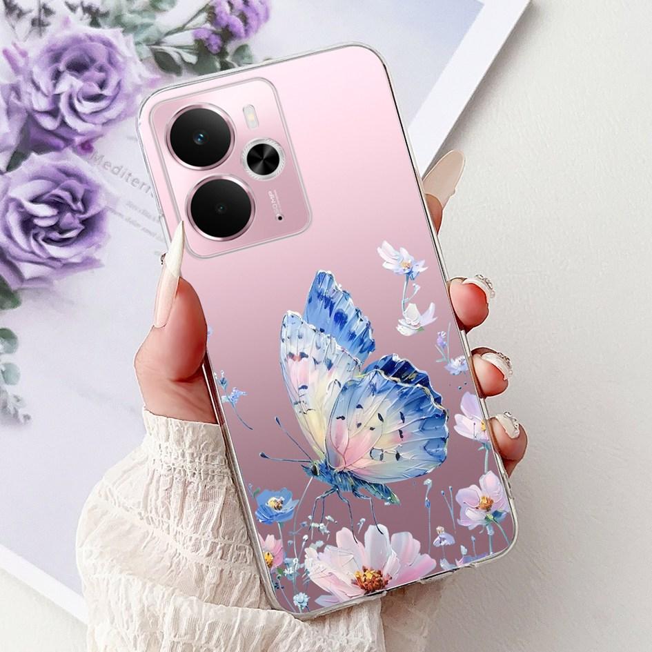 Case For Realme 14 5G New Stylish Rose Butterfly Moon Soft Silicone Cover Coque For Realme14 14X 14T Bumper Realme14T 14 X Funda