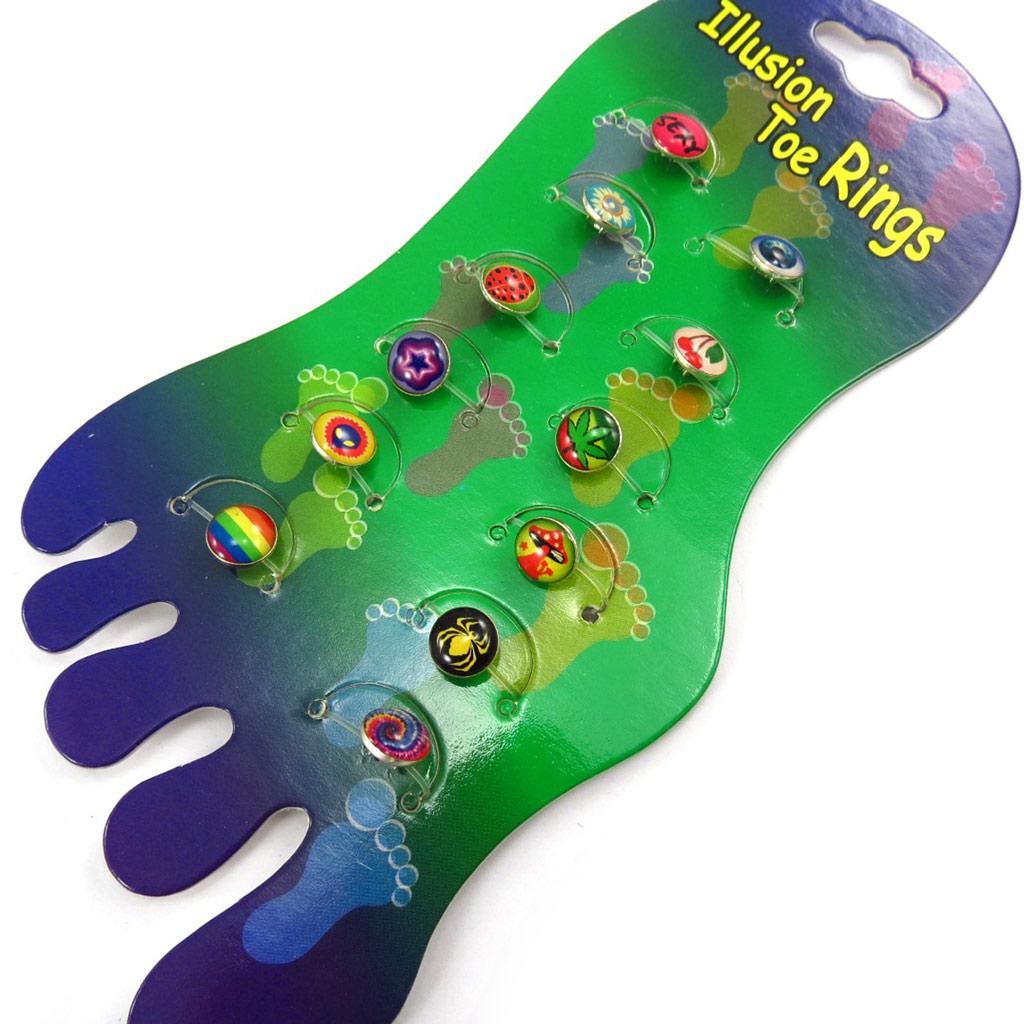 Les Trésors De Lily [K0924] – Set mit 12 „Carpe Diem“-Tutti-Frutti-Fußringen