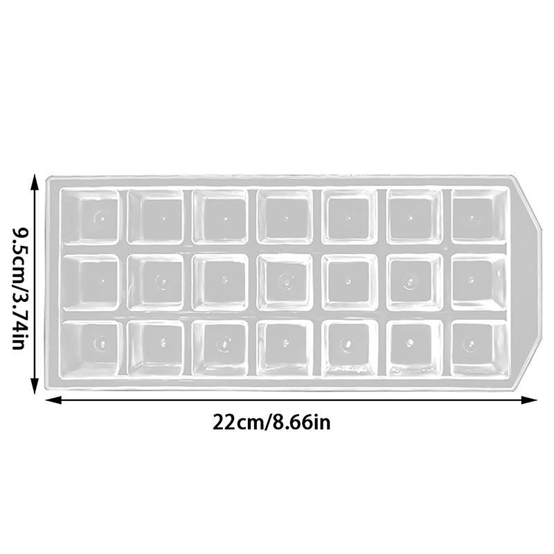 1Pc 21 Grids Thicken Plastic Ice Cube Mold Diy Reusable Whisky Ice Tray Mould