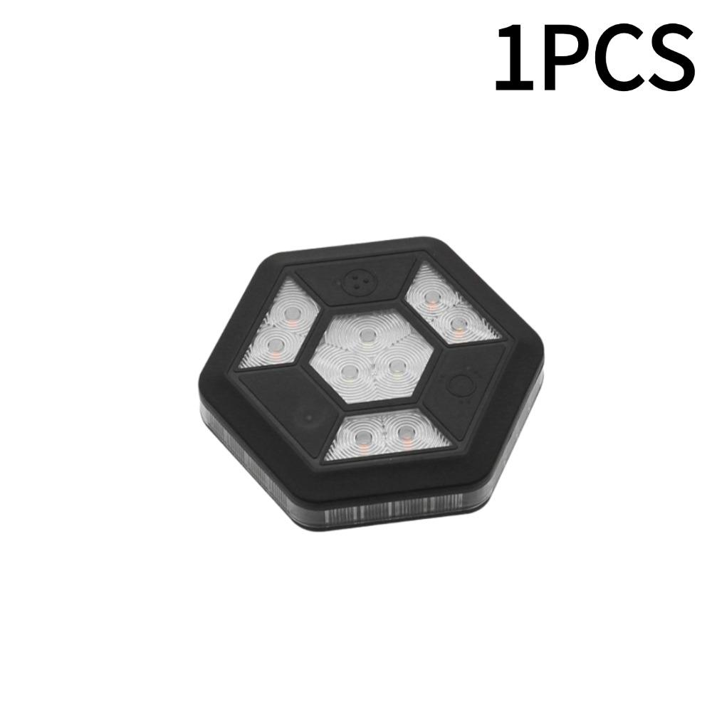 1/2pcs 360 Degree Rotating LED Magnetic Warning Light Rechargeable Yellow White Traffic Safety Flash Car Safety Signal Light