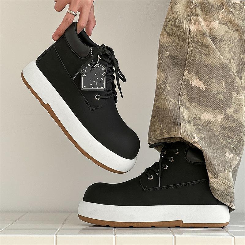 

Черные ботинки Martin с большой головой Микки Мауса для мужчин и женщин, одинаковые зимние милые повседневные ботинки Niche 33336-J 38 чёрный