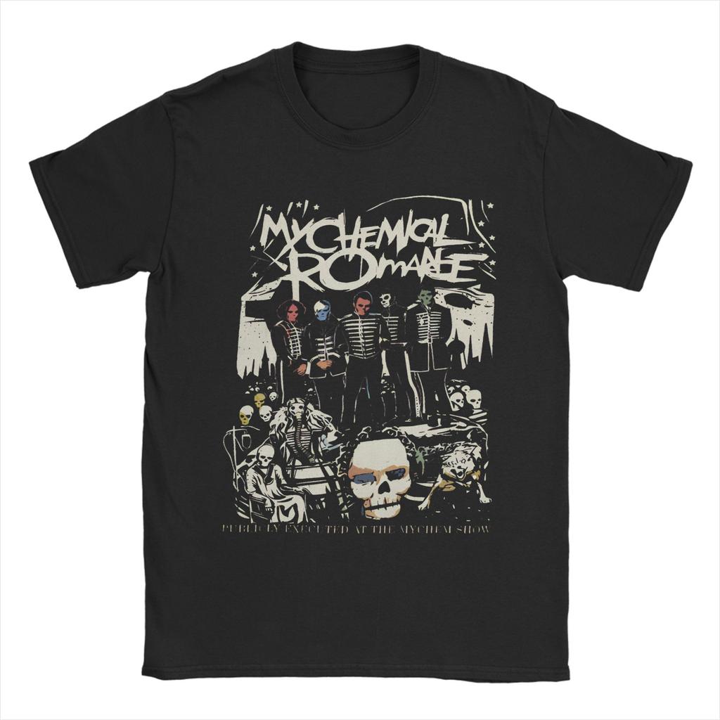 My Chemical Rounisexce Unisex Unisex T Shirts Vintage Punk Emo Rock Band Vintage Tees Short Sleeve TShirt 100 Cotton Summer Clothes