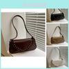 Vintage Stilvolle Damen-Achseltasche Winter Trendiges Design Große Kapazität Umhängetasche