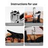 Chestnut Cutter Stainless Steel Chestnut Sheller Non Slip Handle Cracking Sheller Portable Nutcracker Chestnut Clip Kitchen Tool