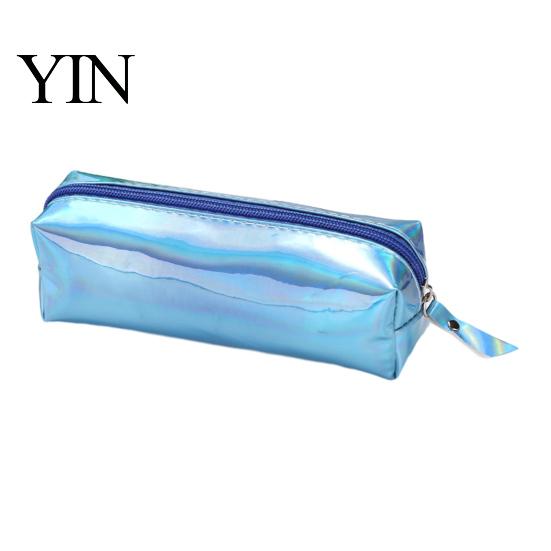 Reinforced Edge Pencil Pouch Gradient Color Case, Cute Cylindrical Pen for Anti-fouling Bag Girls, Waterproof Stationery Students School Supplies