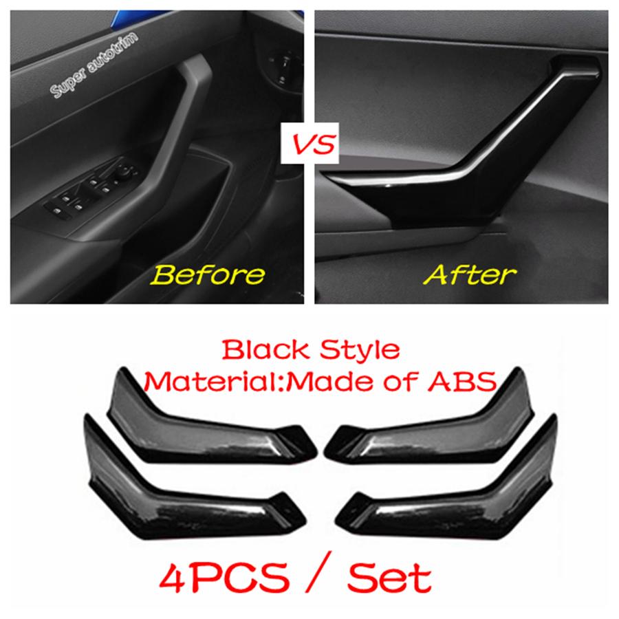 Center Control Gear Shift Panel Inner Door Armrest Handle Cover Trim Black Fit For VW Volkswagen Polo  -  Accessories