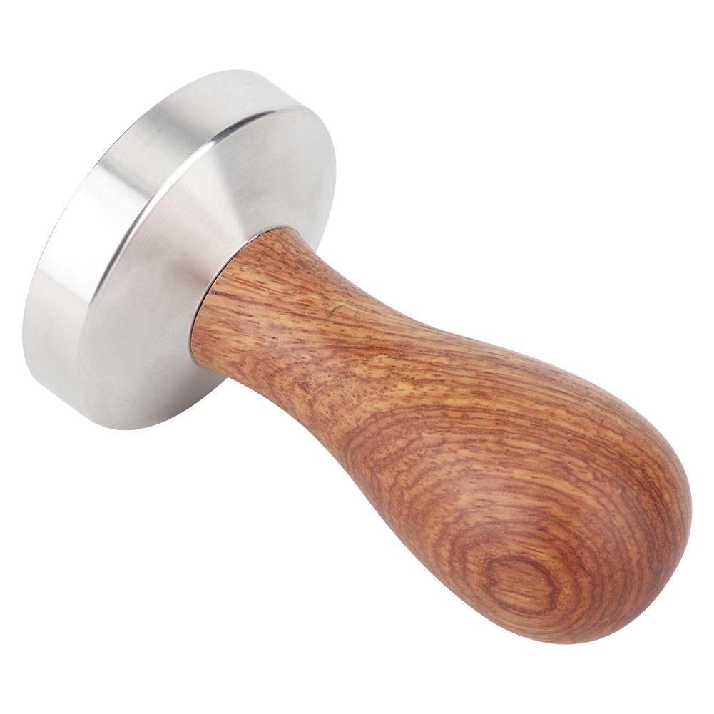 58mm Home Office Edelstahl Kaffee Tamper Kaffeepulver Stampfwerkzeug mit Griff