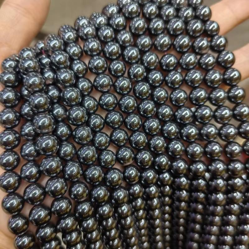 Unisex Natural Red Hematite Terahertz Magnetic Bracelet, Enhances Magnetic Energy