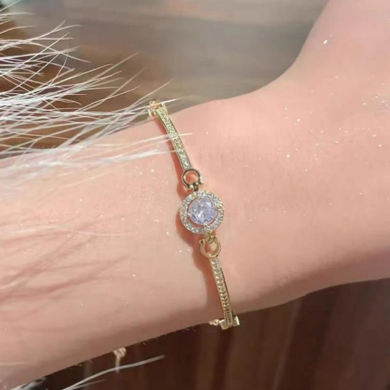 

Star Point Diamond Bracelet For Women Minimalist Luxury Design Delicate And Elegant Cuff Birthday Gift For Girlfriend And Best Friend