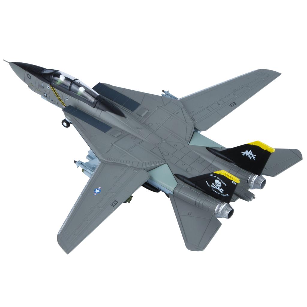 1/100 Scale USAF Diecast Metal Plane Model Toy Military Model Toys F14 F 14 Pirate Tomcat F-14 AJ103 VF-84 Fighter