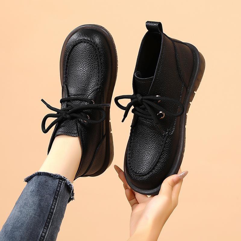 2025 New Thick Bottom Short Boots Spring and Fall Boots Padded Winter