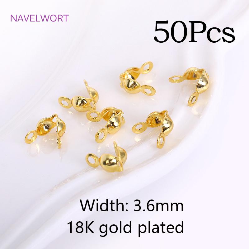 DIY Jewelry Making Accessories 18K Gold Plated Brass Crimp Bead,Lobster Clasps,Protector For Jewelry,Supplies For Jewelry