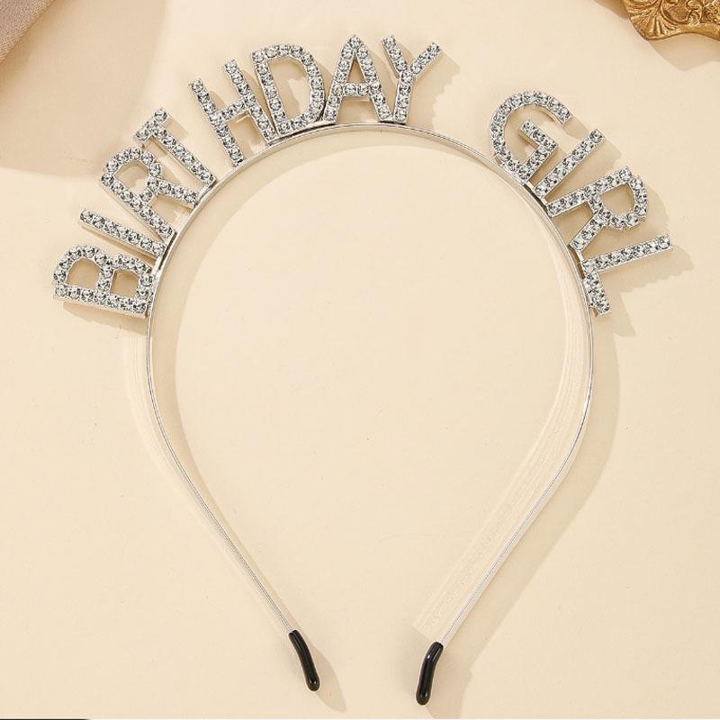 

Birthday Queen Rhinestone Headband: Girls Party Hair Accessory Gift