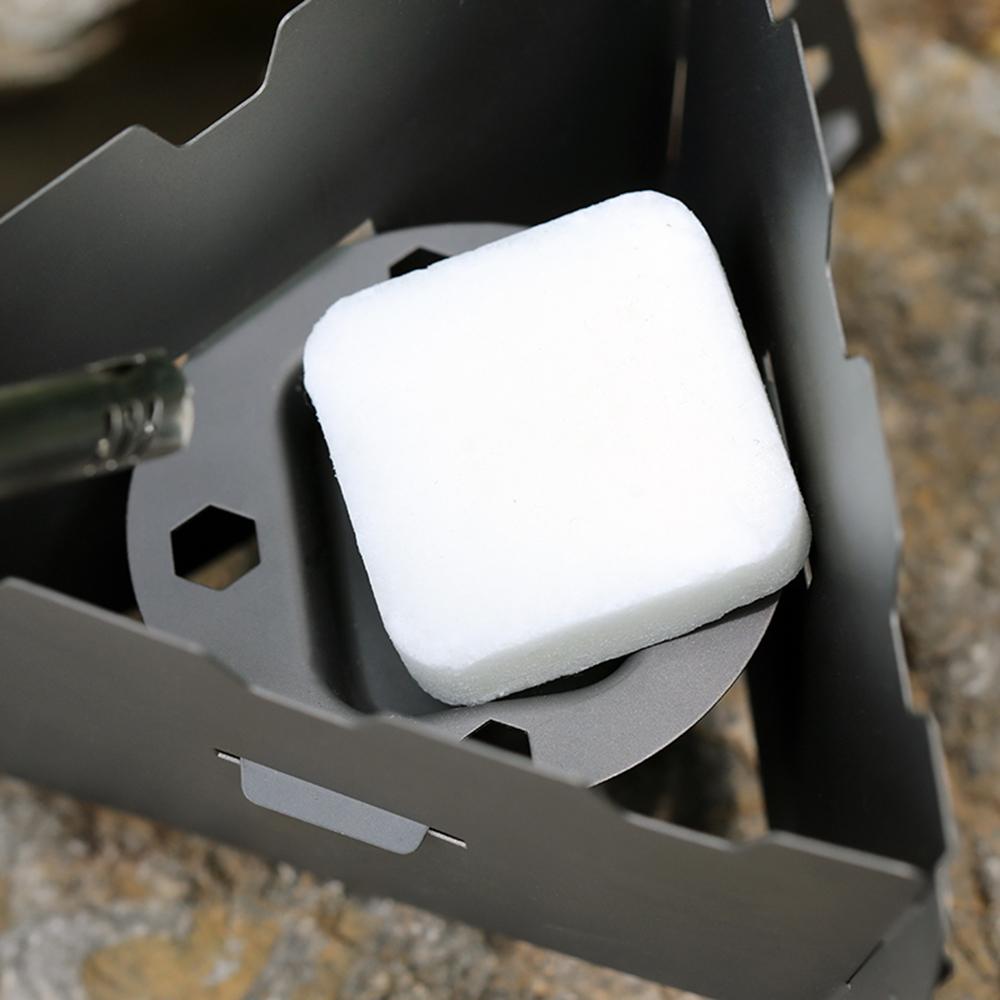 Lixada Folding Titanium Solidified Alcohol Stove for Outdoor Camping Hiking Backpacking