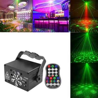 240 Patterns RGB Led Stage Light USB Rechargeable Disco Light Party Show UV Effect Laser Projector Lamp for Home Party KTV Decor