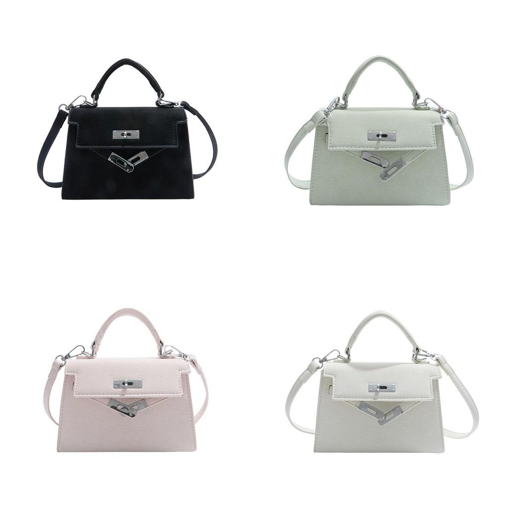 Solid Colored Square Single Shoulder Crossbody Bag Women Handbag Fashion Gift