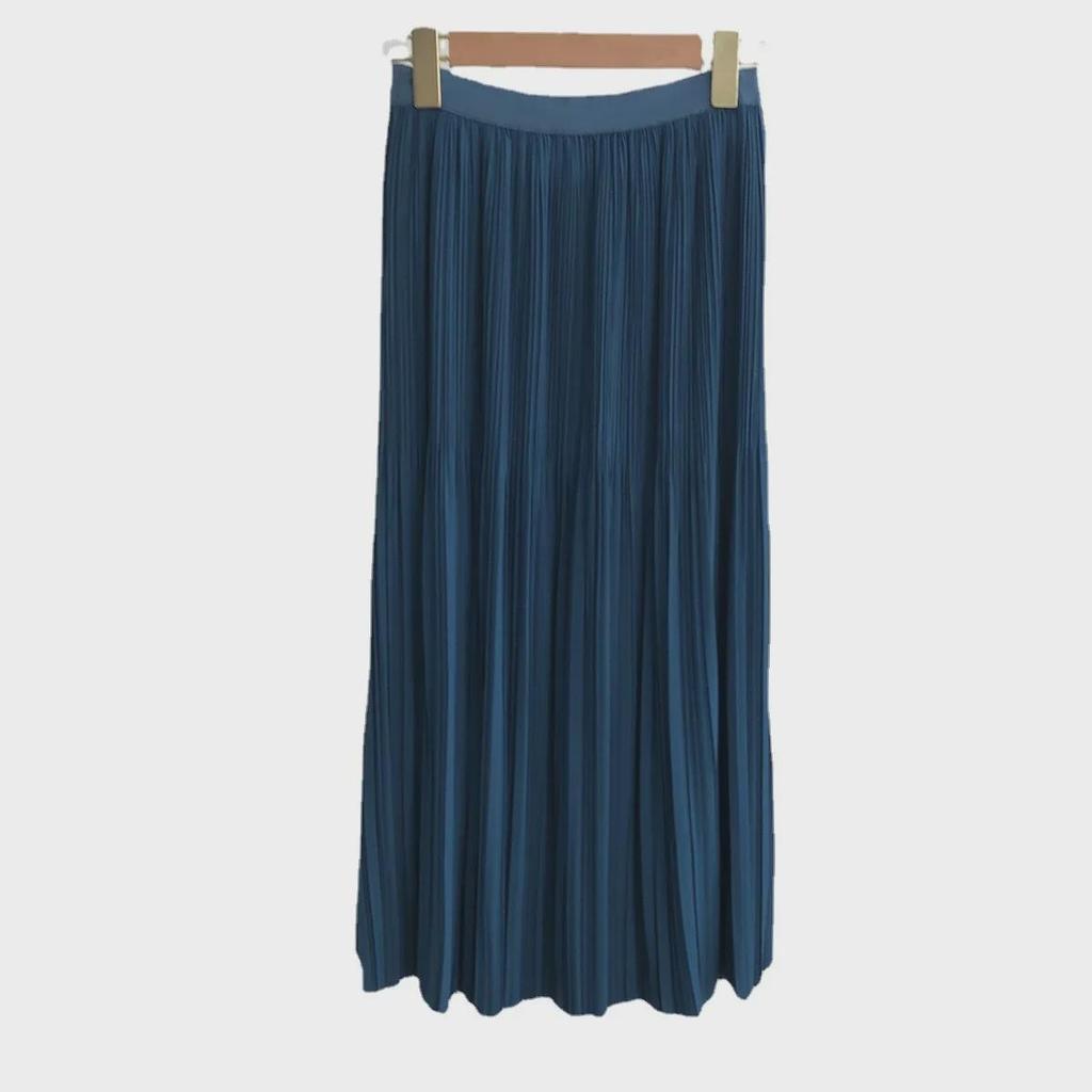 Super Slimming Pleated Midi Skirt - New Heavyweight Design for Summer