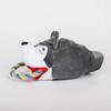Dingdongpet Haustier Zerrspielzeug 12cm x 24cm x 18cm, Shiba grau, 1 Stück