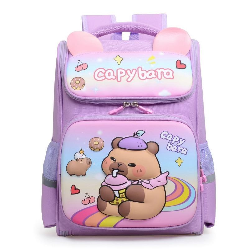 Capybara Kinder Schultaschen Für Jungen Mädchen Kinderrucksack Primär Orthopädischer Schulrucksack Wasserdichte Schultasche Büchertasche