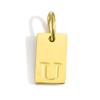 Gold-Plated Alphabet Pendant Accessories – 26 English Letters Stainless Steel for DIY Jewelry