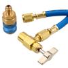 Reparing Tools R134A Car Air Conditioning Refrigerant Recharge Hose Pressure Gauge Measuring Kit Car Accessories